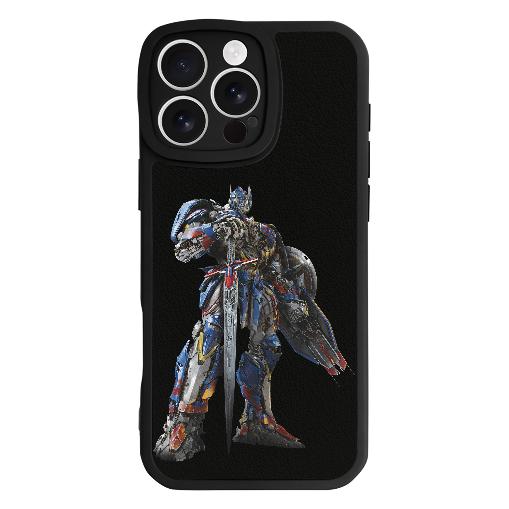 （画像用） Transformers トランスフォーマー 【iPhone 16シリーズ対応】シリコンスマホケース（レザー調） 材質：シリコン